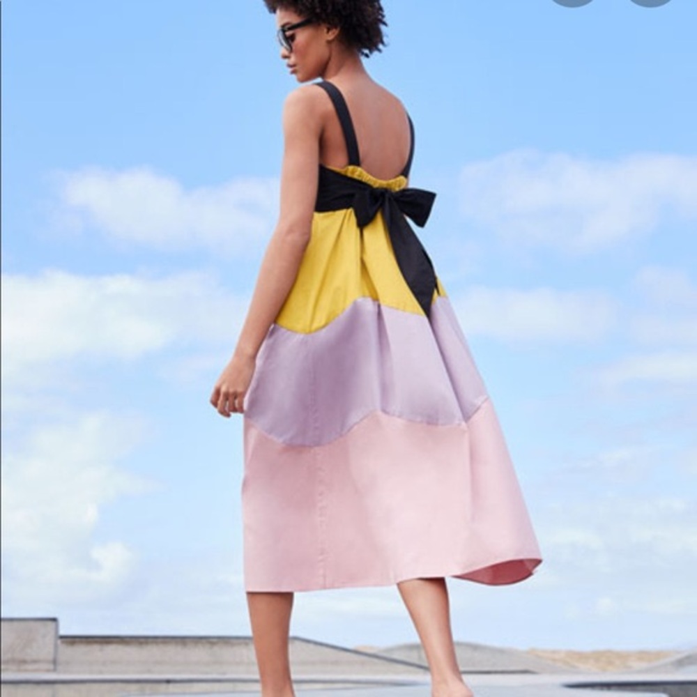 Kate spade scallop blocked dress size L